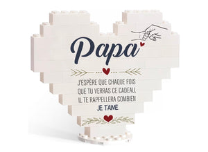 Coeur Papa - Cadeau unique pour la fête des pères