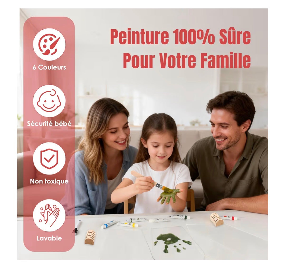 🎨 Kit Empreinte d’Amour Éternel – Souvenir Personnalisé Parent & Enfant
