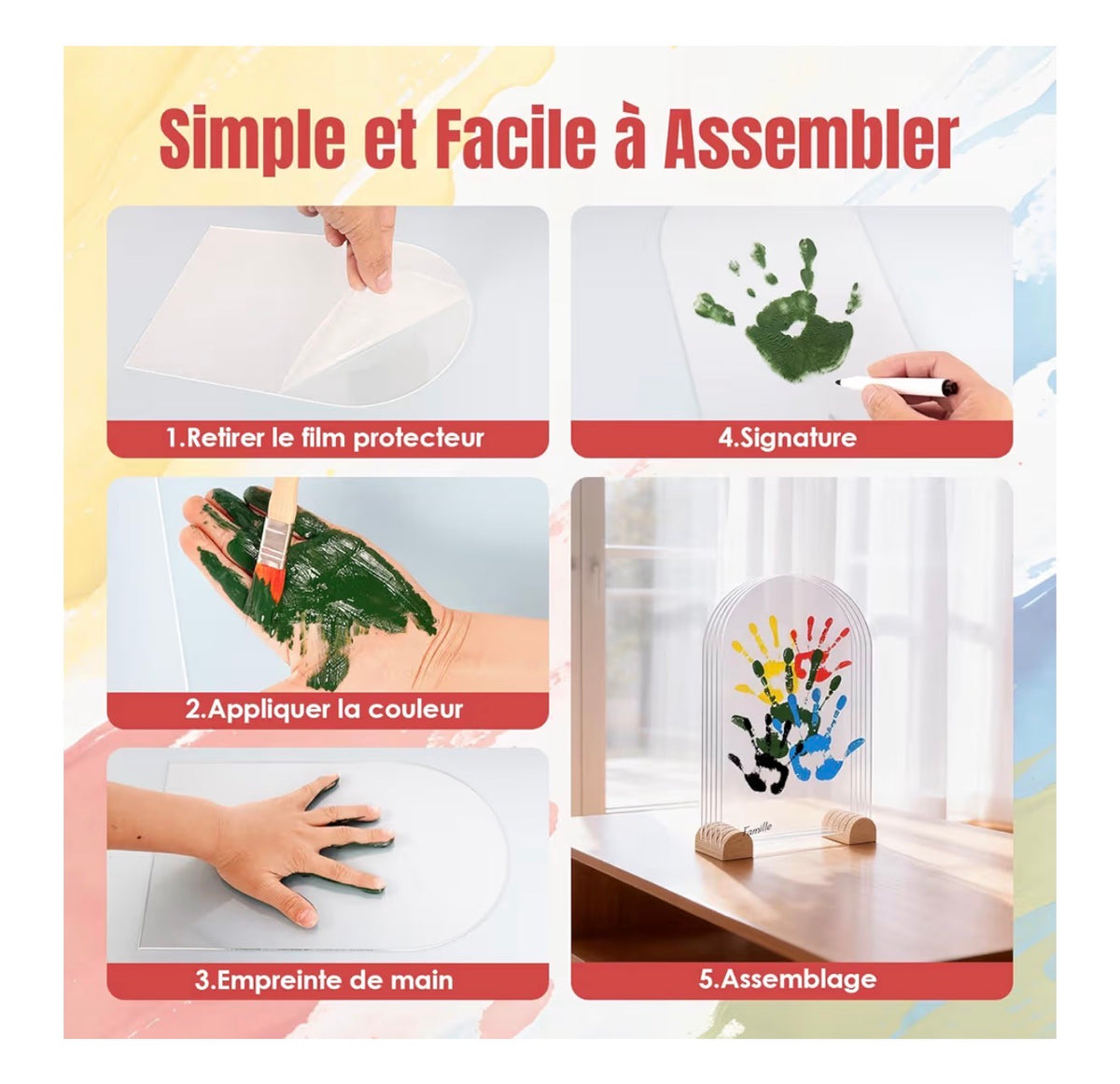 🎨 Kit Empreinte d’Amour Éternel – Souvenir Personnalisé Parent & Enfant